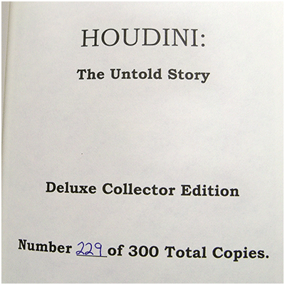 Houdini - The Untold Story (Delux Edition) by Milbourne Christopher - Book - Got Magic?