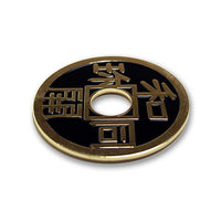 Chinese Coin (Black - Ike Dollar Size) by Royal Magic - Got Magic?