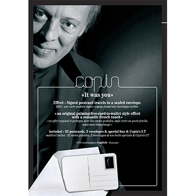 It Was You (DVD, Postcards, Props) by Bruno Copin - Trick - Got Magic?