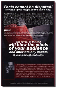 Just The Backs Ma'am (With DVD And Cards) by Reed McClintock - Trick - Got Magic?