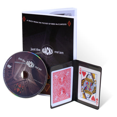Just The Backs Ma'am (With DVD And Cards) by Reed McClintock - Trick - Got Magic?