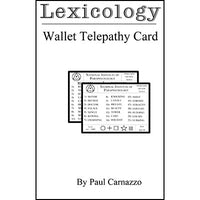 Lexicology with Telepathy card by Paul Carnazzo - Trick - Got Magic?