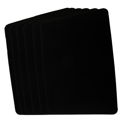 Close Up Pad 6 Pack LARGE (Black 12.75 inch  x 17 inch) by Goshman - Trick - Got Magic?
