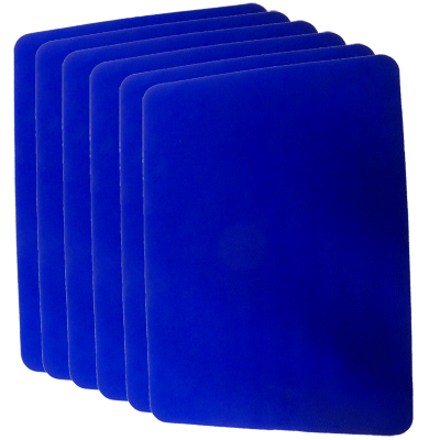 Close Up Pad 6 Pack LARGE (Blue 12.75 inch  x 17 inch) by Goshman - Trick - Got Magic?