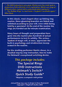 McAbee Rings (Gold Rings and DVD) by Martin Lewis - Trick - Got Magic?