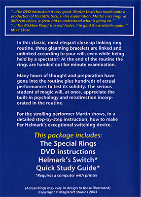 McAbee Rings (Gold Rings and DVD) by Martin Lewis - Trick - Got Magic?
