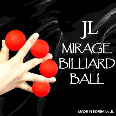2 Inch Mirage Billiard Balls by JL (RED, 3 Balls and Shell) - Trick - Got Magic?