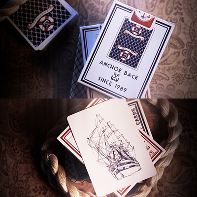 Nautical Playing Cards (Red) by House of Playing Cards - Got Magic?