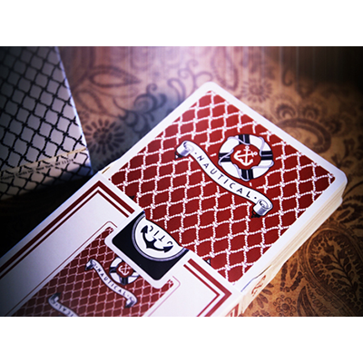 Nautical Playing Cards (Red) by House of Playing Cards - Got Magic?