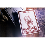 Nautical Playing Cards (Red) by House of Playing Cards - Got Magic?