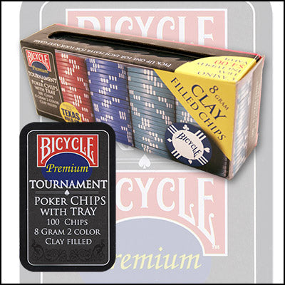 Bicycle Clay Poker Chip Set: 100 Count - Got Magic?