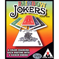 Rainbow Jokers (Poker Size and DVD included) by Astor Magic - Trick - Got Magic?