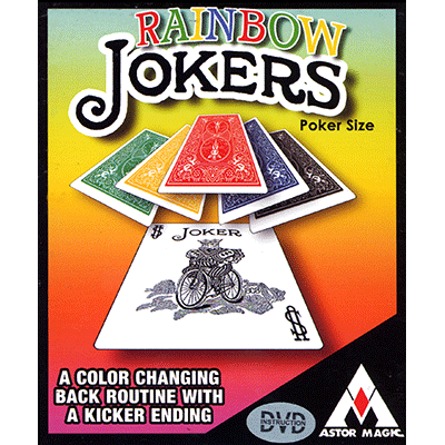 Rainbow Jokers (Poker Size and DVD included) by Astor Magic - Trick - Got Magic?