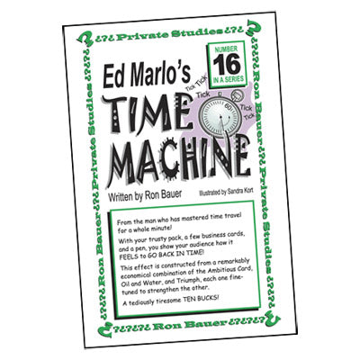 Ron Bauer Series: #16 - Ed Marlo's Time Machine - Book - Got Magic?