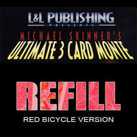 Refill Cards for 3 Card Monte (Red) - Trick - Got Magic?