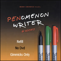 REFILL PENomenon Writer (Gimmicks Only, NO DVD Green) by Menny Lindenfeld and Koontz  - Trick - Got Magic?