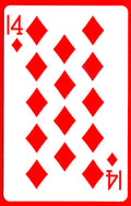 14 of Diamonds Cards (1 card = 1 unit)- Royal
