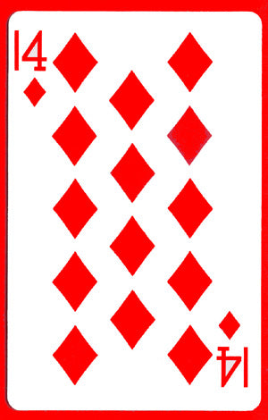 14 of Diamonds Cards (1 card = 1 unit)- Royal - Got Magic?