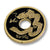 Chinese Coin (Black - Half Dollar Size) by Royal Magic - Trick - Got Magic?
