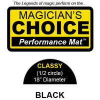 Classy Close-Up Mat (BLACK - 18 inch) by Ronjo - Trick - Got Magic?