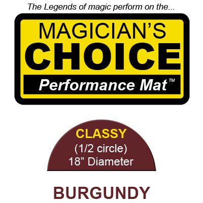 Classy Close-Up Mat (BURGUNDY - 18 inch) by Ronjo - Trick - Got Magic?