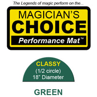 Classy Close-Up Mat (GREEN - 18 inch) by Ronjo - Trick - Got Magic?