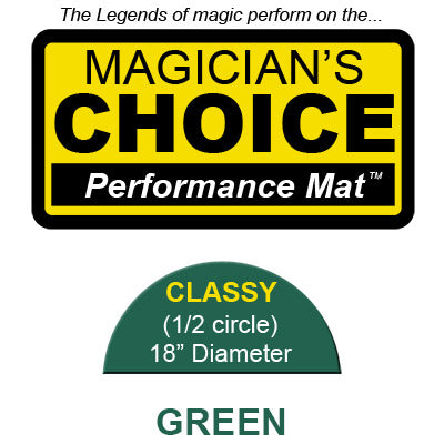 Classy Close-Up Mat (GREEN - 18 inch) by Ronjo - Trick - Got Magic?
