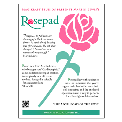 The Rose Pad (complete kit) by Martin Lewis - Trick - Got Magic?