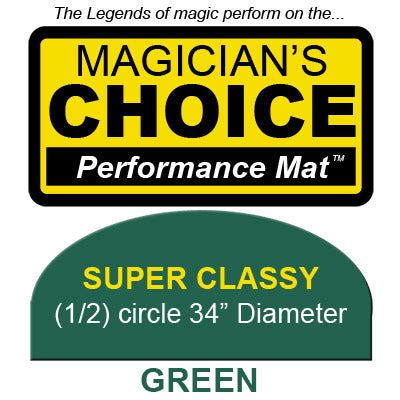 Super Classy Close-Up Mat (GREEN - 34 inch) by Ronjo - Trick - Got Magic?