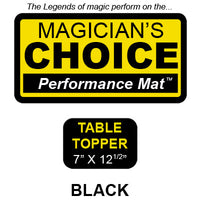 Table Topper Close-Up Mat (BLACK - 7x12.5) by Ronjo - Trick - Got Magic?