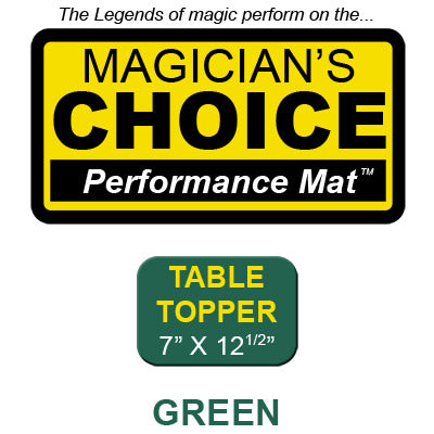Table Topper Close-Up Mat (GREEN - 7x12.5) by Ronjo - Trick - Got Magic?