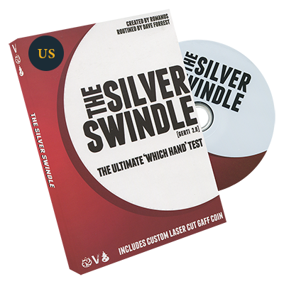 Silver Swindle (US Quarter) by Dave Forrest and Romanos - DVD - Got Magic?