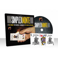 Simplex Monte Red (Gimmicks and Online Instructions) by Rob Bromley and Alakazam Magic - DVD - Got Magic?