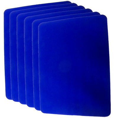 Small Close Up Pad 6 Pack (Blue 8.5 inch  x 12 inch) by Goshman - Trick - Got Magic?