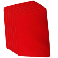 Small Close Up Pad 6 Pack (Red 8.5 inch  x 12 inch) by Goshman - Trick - Got Magic?