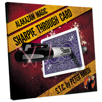 Sharpie Through Card (Gimmick and Online Instructions) Blue by Alakazam Magic - DVD - Got Magic?