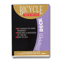 Stripper Deck Bicycle (Red) by US Playing Card  - Trick - Got Magic?