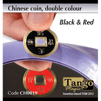 Chinese Coin (CH0019) Black & Red by Tango Magic - Tricks - Got Magic?