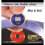 Chinese Coin (CH0021) Blue & Red by Tango Magic - Tricks - Got Magic?