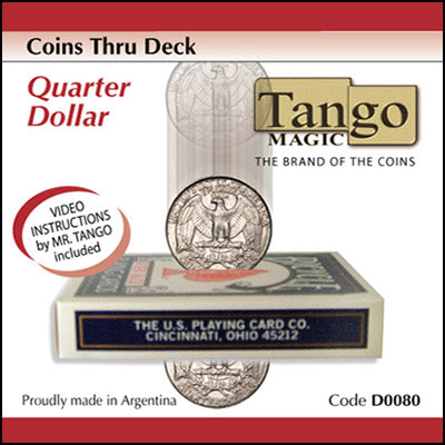 Coins Thru Deck Quarter by Tango - Trick (D0080) - Got Magic?