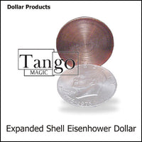 Expanded Eisenhower Dollar Shell (w/DVD)(D0009) by Tango - Trick - Got Magic?