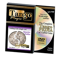 Folding Quarter dollar (Single cut w/DVD) (D0121) by Tango - Trick - Got Magic?