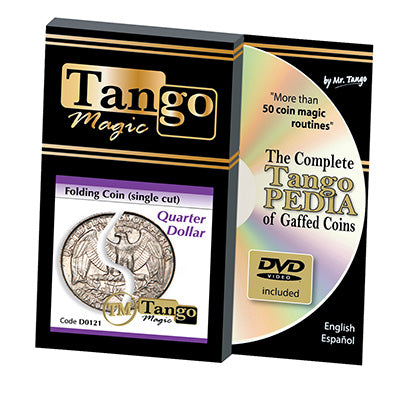Folding Quarter dollar (Single cut w/DVD) (D0121) by Tango - Trick - Got Magic?