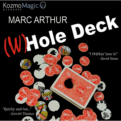 The (W)Hole Deck Blue (DVD and Gimmick) by Marc Arthur and Kozmomagic - DVD - Got Magic?