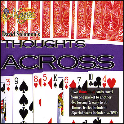 Thoughts Across  (Cards and DVD) by David Solomon - Trick - Got Magic?