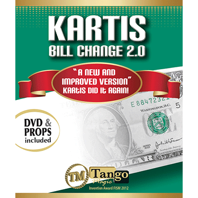 Kartis Bill Change 2.0 (w/DVD) by Kartis and Tango Magic - Trick - Got Magic?