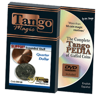 Slippery Shell Quarter (w/DVD)(D0128) by Tango Magic - Tricks - Got Magic?