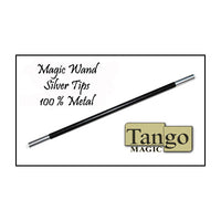 Magic Wand in Black (with silver tips) by Tango -Trick (W001) - Got Magic?